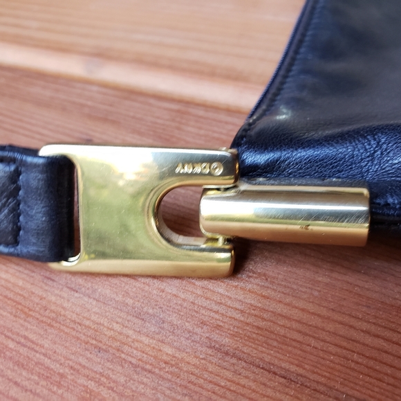 DKNY Black Leather Shoulder Bag - Picture 2 of 5